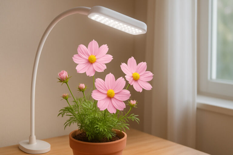 光不足でも安心！LEDライトで楽しむ室内ガーデニング：コスモスの育て方ガイド