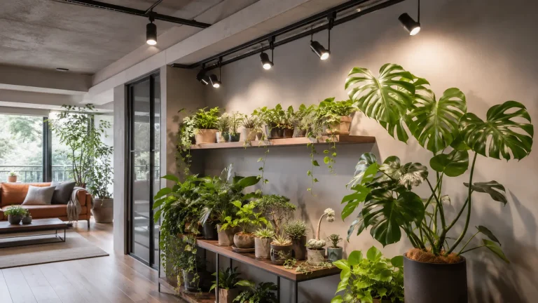 【室内園芸】植物育成用LEDライトとダクトレールで実現する、おしゃれで効果的な室内緑化の基本