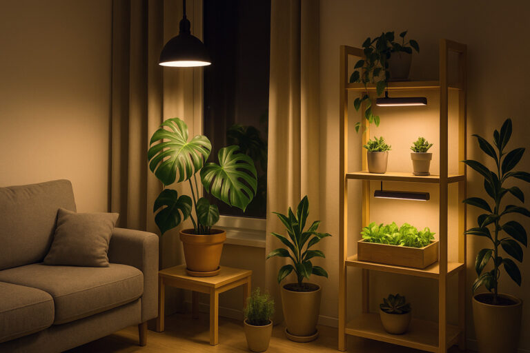 植物のある暮らしでリラックス！育成ライトを使った効果的な癒し空間の作り方
