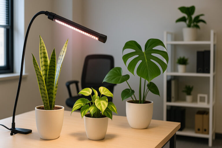 オフィスで育てる！LEDライトとPPFDで実現する癒しの緑空間