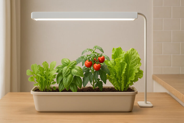 室内で始める家庭菜園とLEDライトの活用
