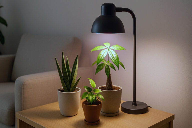 植物育成ライトで叶える！リラックス効果満点の植物のある暮らし