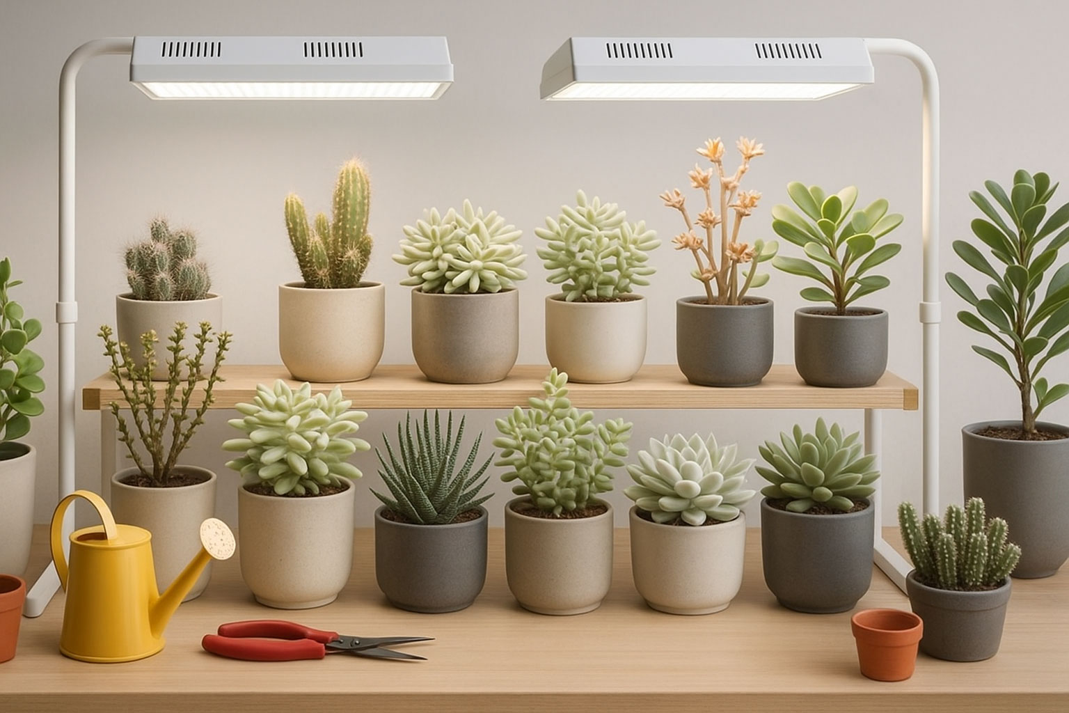 植物育成用LEDで多肉植物を育てる完全ガイド｜初心者向け育成方法とLED 