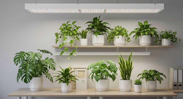 オフィスガーデンが教える！白色LEDで観葉植物が驚くほど元気になる理由