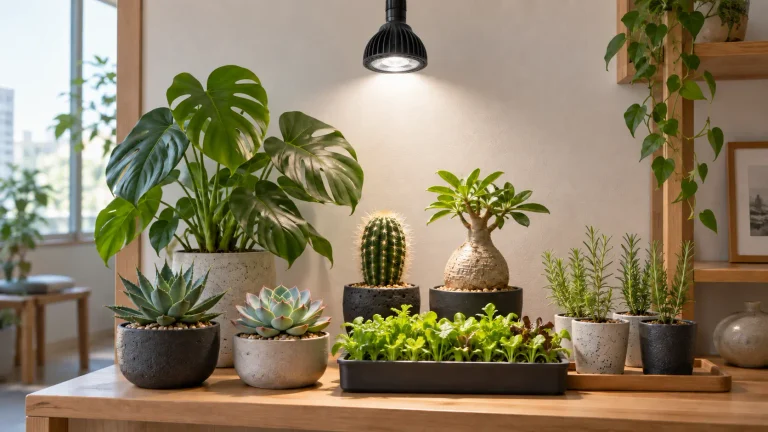 植物育成LEDライトで育てやすい植物5選｜20Wスポットライトの照射角・距離の使い方