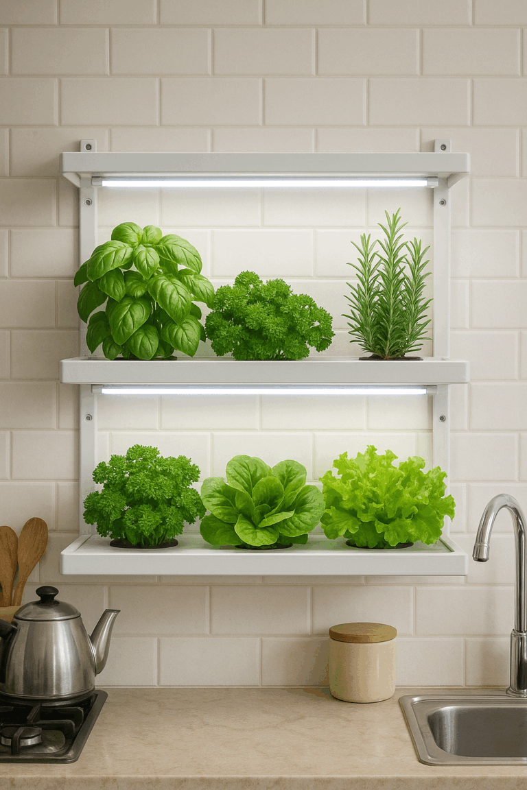 ミニマリストの野菜作り！省スペースで実現する植物育成用白色LEDバーライト活用術