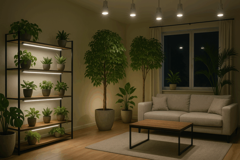 都会のオアシスを自宅に！Ra95照明が変える植物との暮らし方