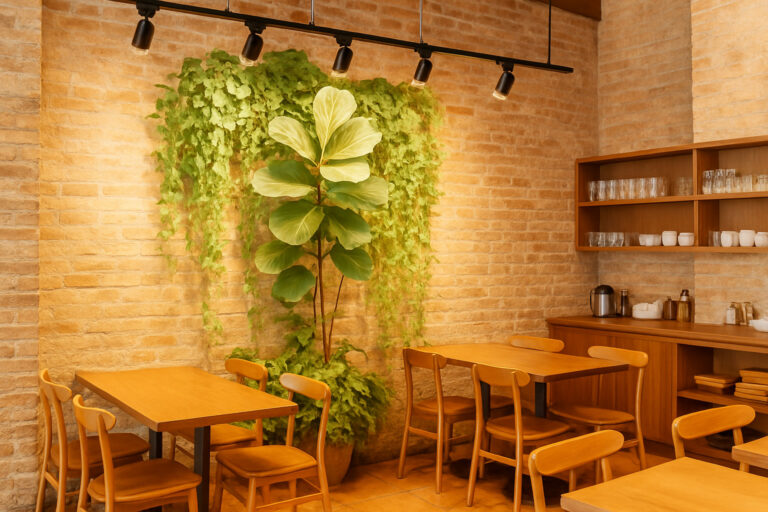 植物もお客様も輝くカフェ空間へ！LPL20WPCで叶える快適グリーンインテリア