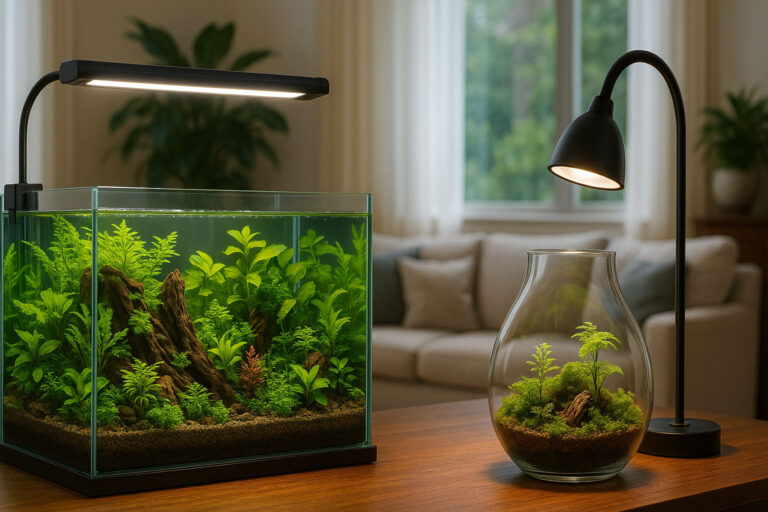 水草やコケの育成をサポート！LEDライトを活かすアクアリウム＆テラリウム