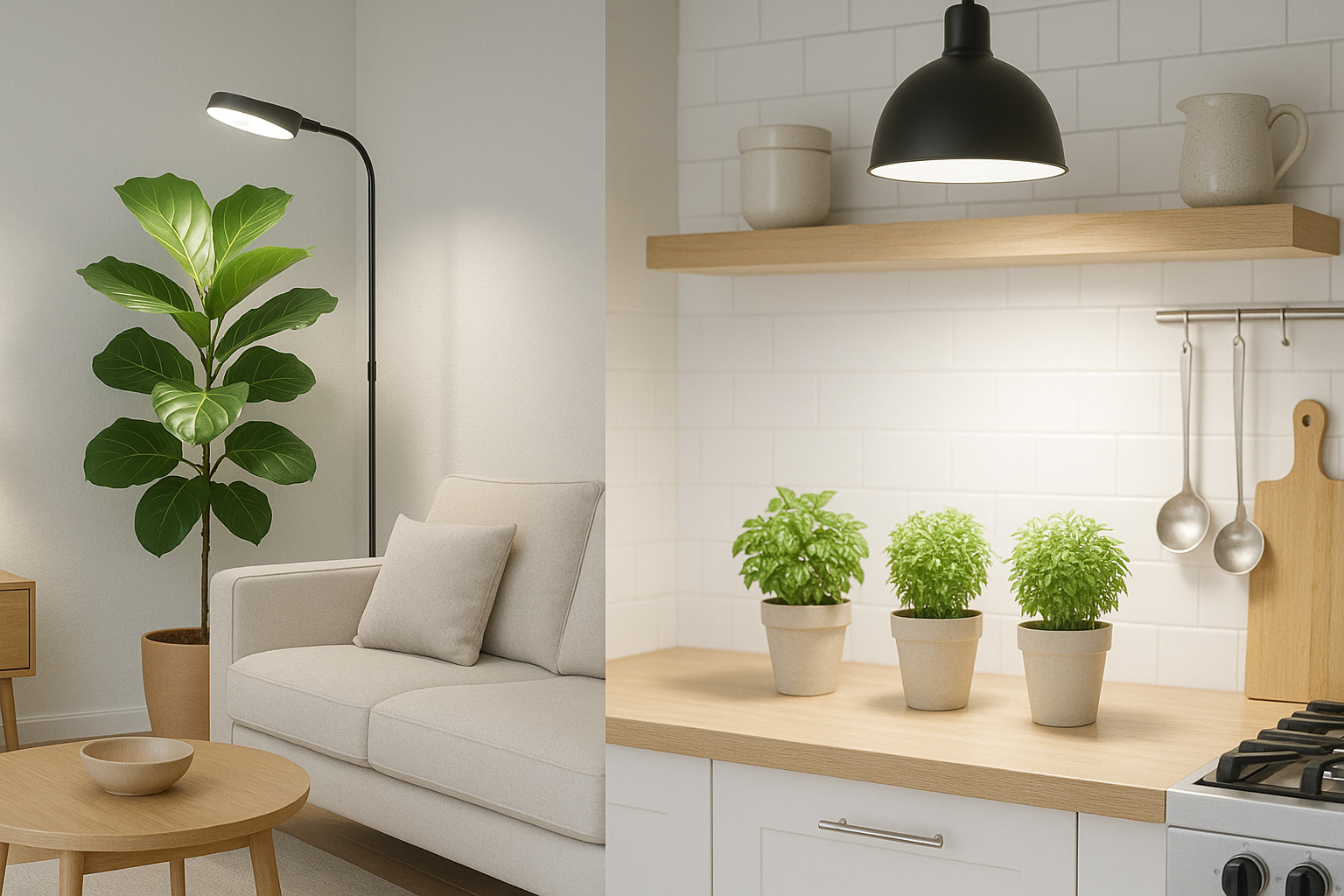 植物育成用LEDライトを取り入れたインテリアデザインの魅力