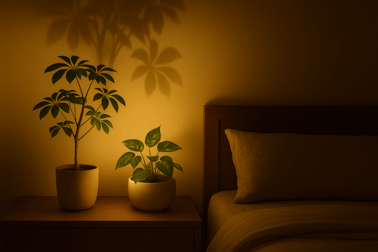 観葉植物と白色LEDで叶える理想の室内環境｜睡眠・癒し・省エネの効果