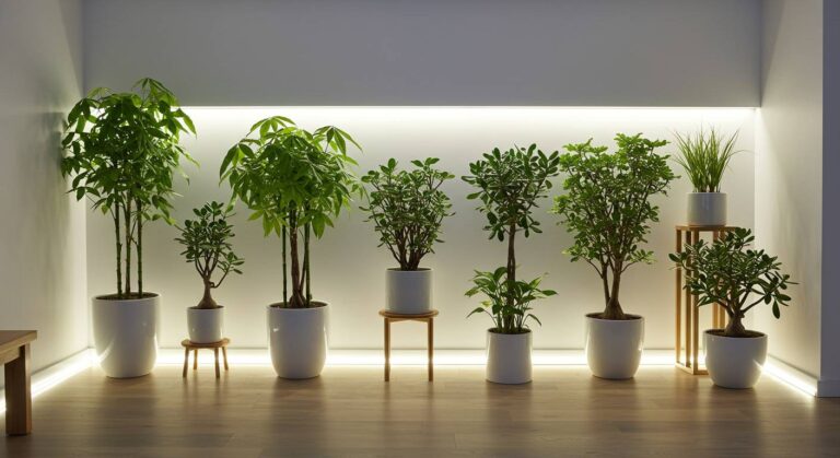 風水的にも◎！育成用白色LEDと観葉植物で作る最新開運インテリア