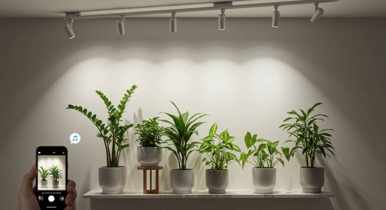 SNS映え確実！ダクトレール白色LEDで作る話題の植物ディスプレイ