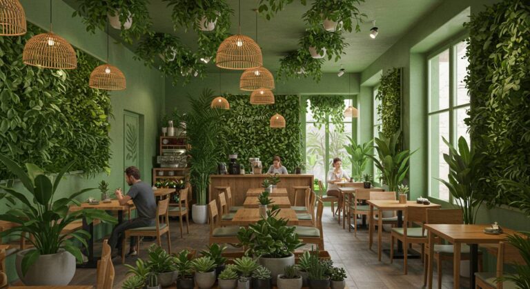 都会のオアシス！注目のグリーンCaféが実践する癒し空間の作り方