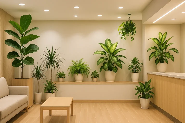 室内空間に植物と光の調和を ― 高演色白色LEDがもたらす新しい環境づくり