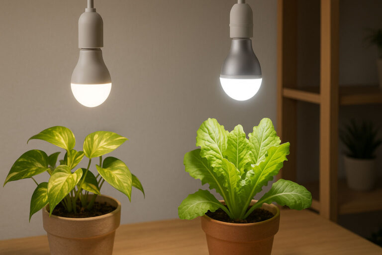 植物育成用白色LEDと一般LEDの違いとは？知って得する光の科学
