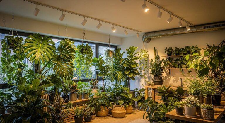 インスタ映えする植物部屋の作り方！ダクトレール取付LEDで光と緑のハーモニー