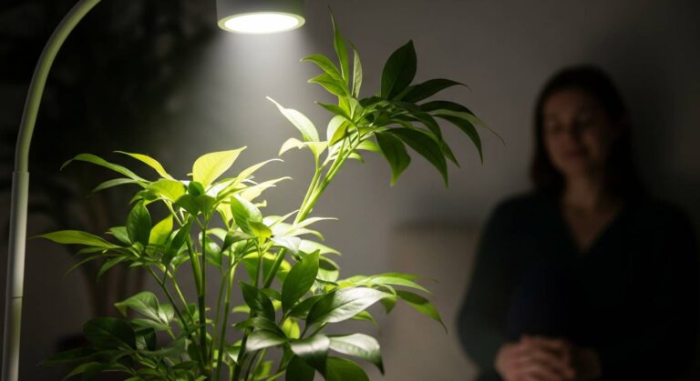 室内植物を健やかに育てる植物育成用白色LEDライトの活用法