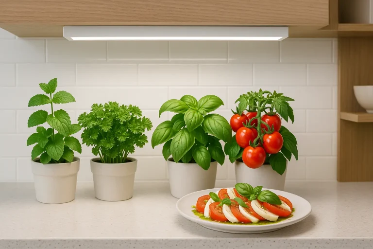 【初心者必見】日当たり悪くても大丈夫！LEDで育てる美味しいハーブ＆野菜