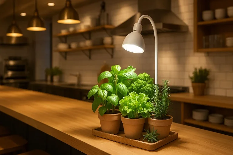 プロの料理人も実践：植物育成用白色LEDライトでハーブを育てよう