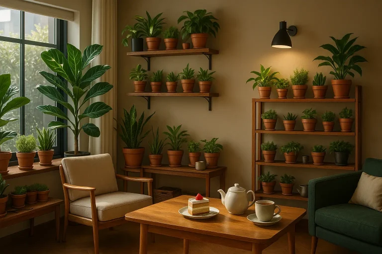 観葉植物と多肉植物でつくる、癒やしの快適空間：自宅をCaféのように雰囲気作りするヒント