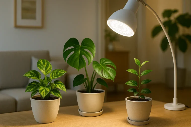 賃貸でもできる植物育成ライトの活用術！口金E26デスクスタンドで日照不足を解消する方法