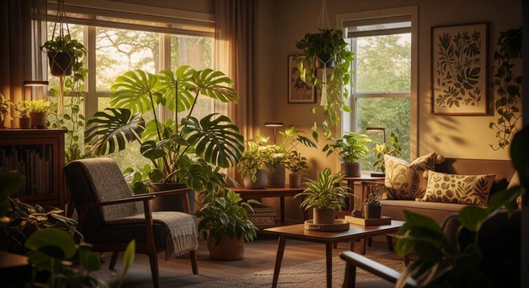 植物の美しさを引き出す高演色照明の活用法：健やかな成長とインテリアへの効果