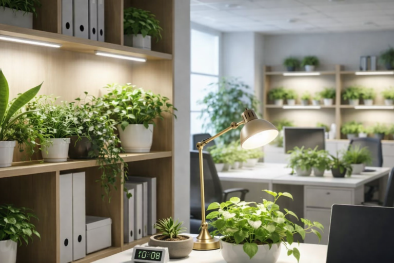 オフィス緑化の新常識：白色LEDで叶える省スペースな植物育成ガイド