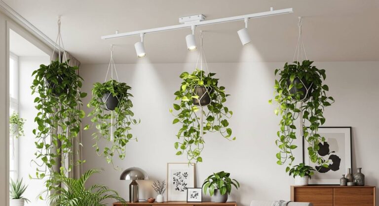 ダクトレール照明で叶える観葉植物と共生するおしゃれな部屋作り