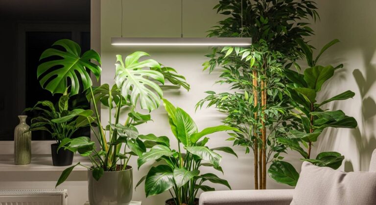 植物育成用白色LEDライトで変わる！部屋の印象と植物の成長を同時に叶える照明テクニック