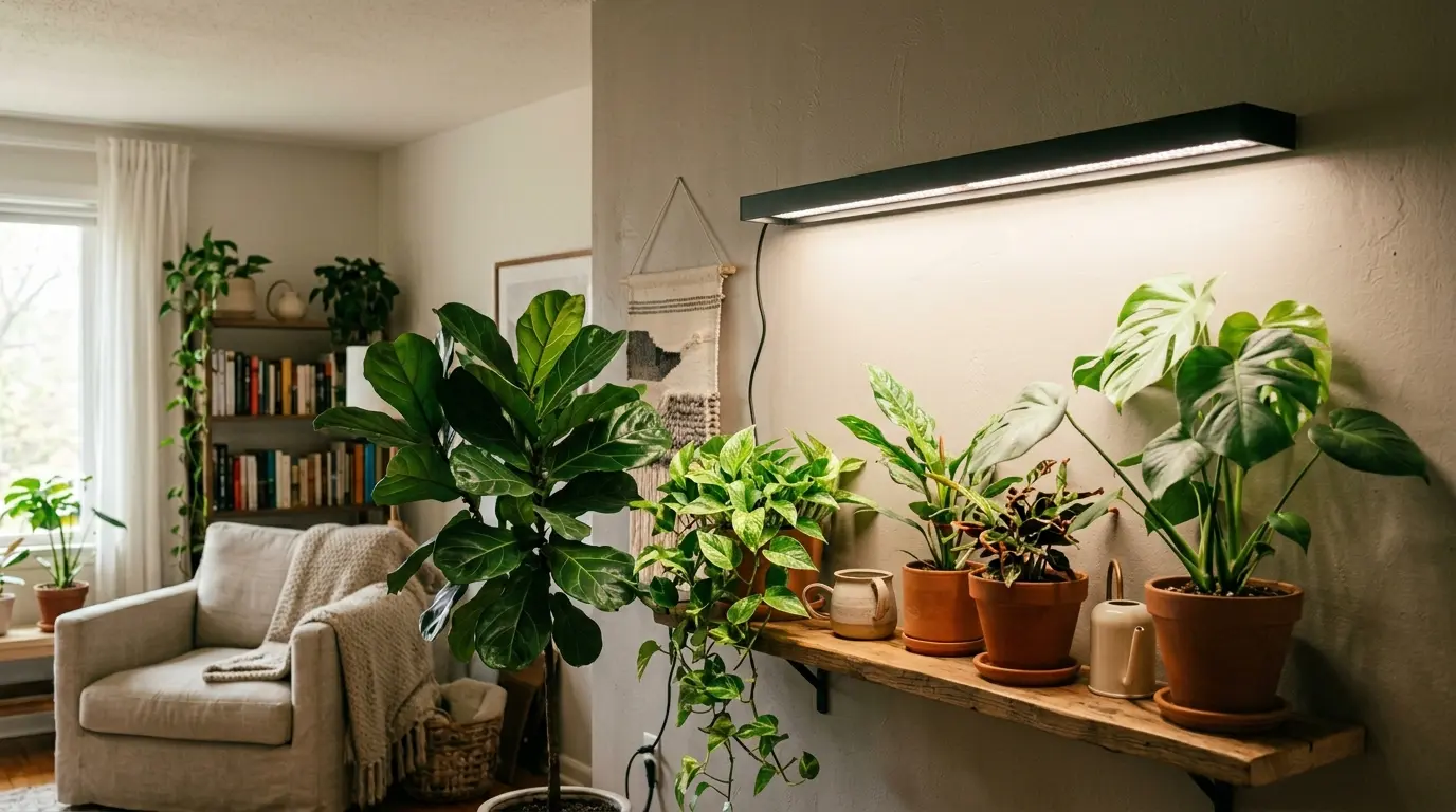 植物育成用白色LEDライトで作る究極のリラックスインテリア | LEDECO 
