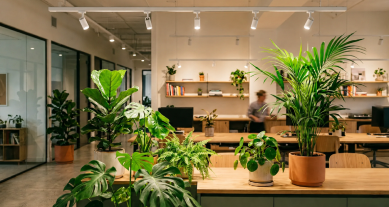 オフィス緑化の常識！植物育成用白色LEDライトが引き出す驚きの植物の効果
