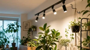 ダクトレール用の植物育成用白色LEDライトで観葉植物を劇的におしゃれに楽しむ方法