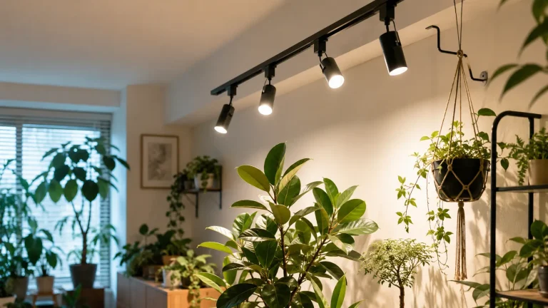 ダクトレール用の植物育成用白色LEDライトで観葉植物を劇的におしゃれに楽しむ方法