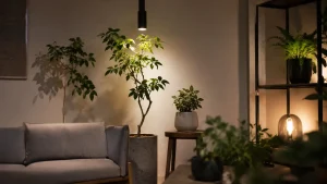 室内で観葉植物を育てるための植物育成用白色LED照明の選び方と活用法