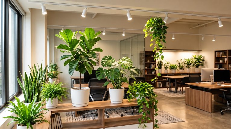 オフィス緑化を成功させる植物育成用白色LEDライトの活用法と効果