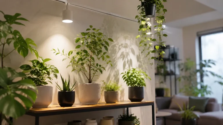 部屋をおしゃれに照らす！植物育成用白色LEDライトの高演色の「光」で始める植物のある暮らし